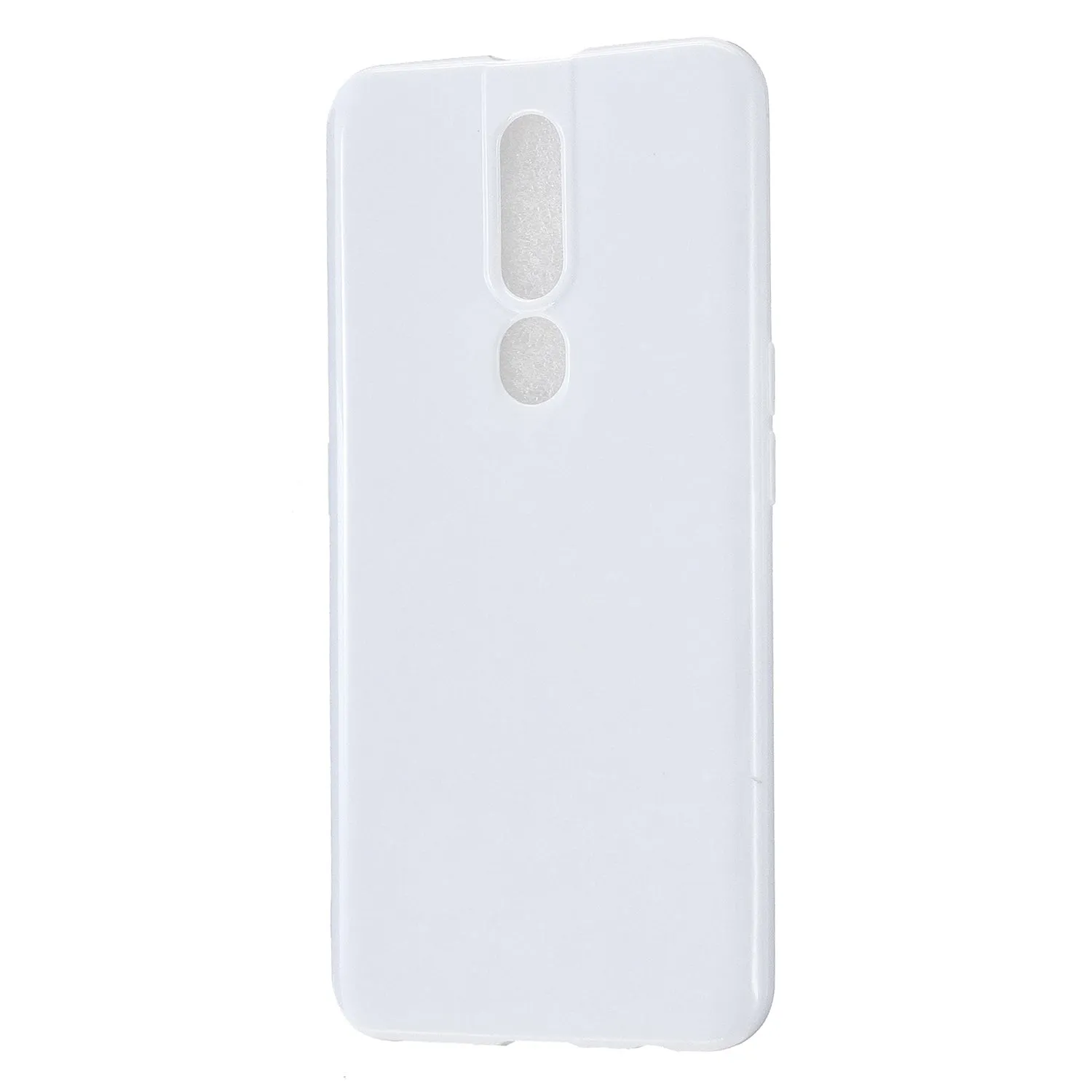 For OPPO F11/F11 Pro Cellphone Cover Glossy TPU Simple Profile Bumper Protective Mobile Phone Case Milk white