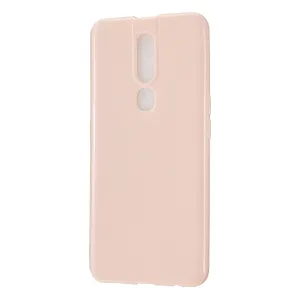 For OPPO F11/F11 Pro Cellphone Cover Glossy TPU Simple Profile Bumper Protective Mobile Phone Case Sakura pink