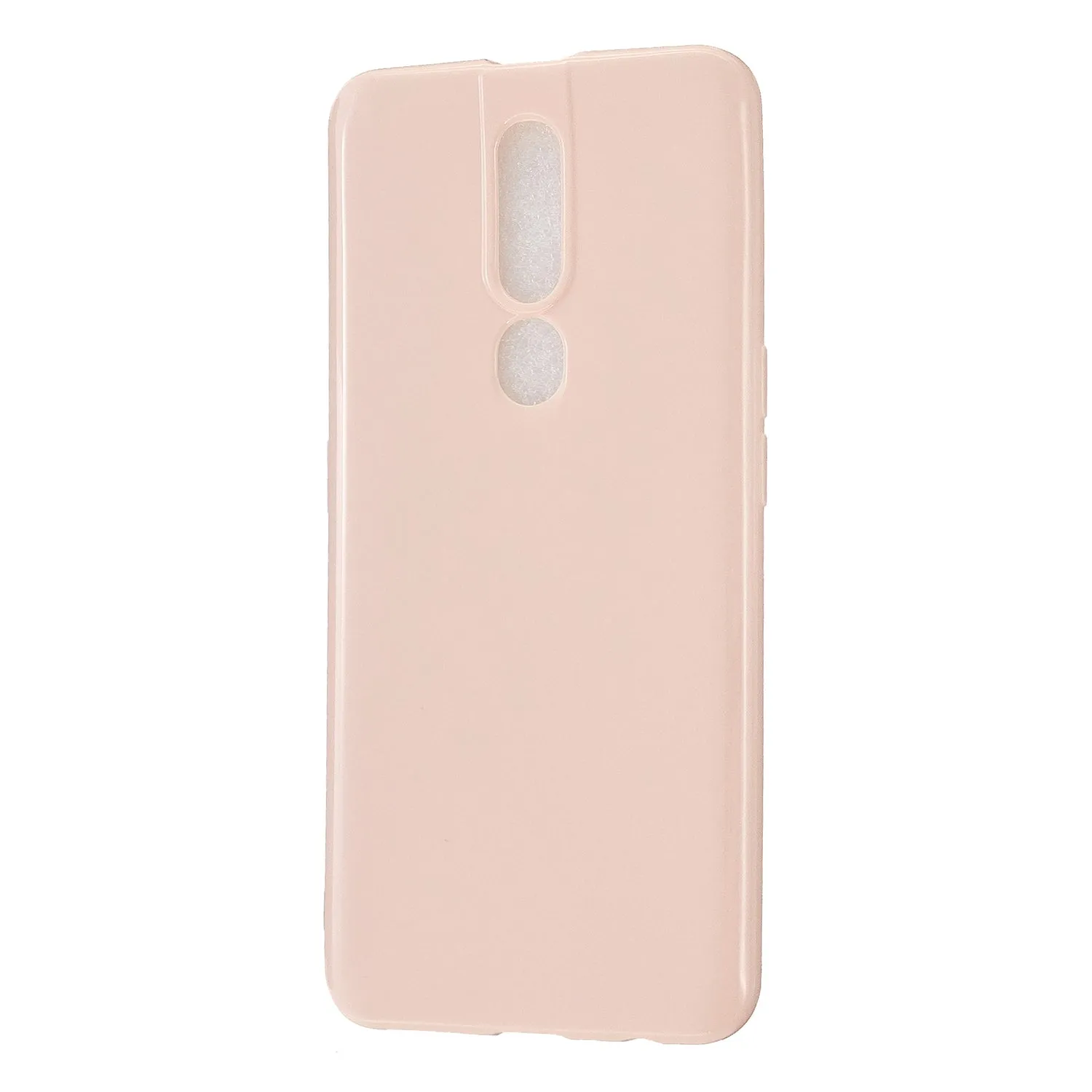 For OPPO F11/F11 Pro Cellphone Cover Glossy TPU Simple Profile Bumper Protective Mobile Phone Case Sakura pink