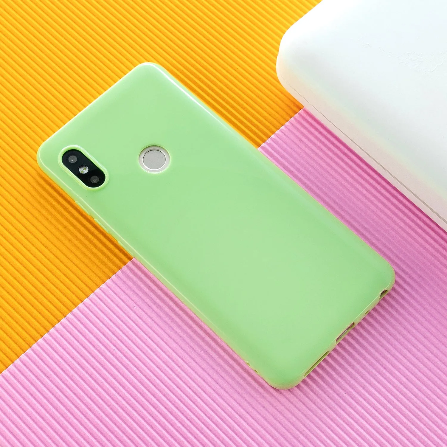 For Redmi GO/Note 5 Pro/Note 6 Pro Cellphone Cover Drop and Shock Proof Soft TPU Phone Case Classic Shell Sakura pink