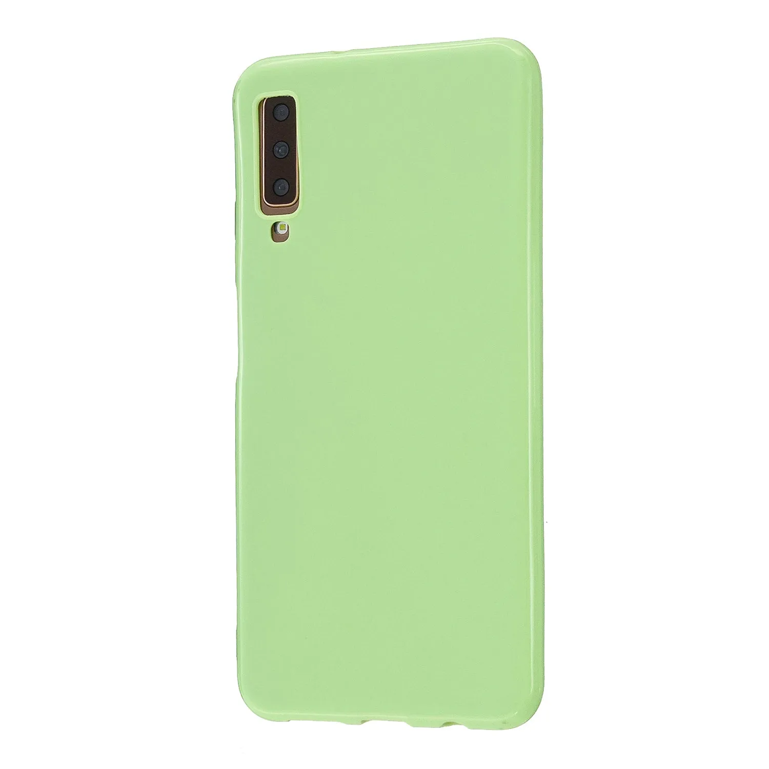 For Samsung A7 2018/A920 Smartphone Case Soft TPU Precise Cutouts Anti-slip Overal Protection Cellphone Cover  Bright black
