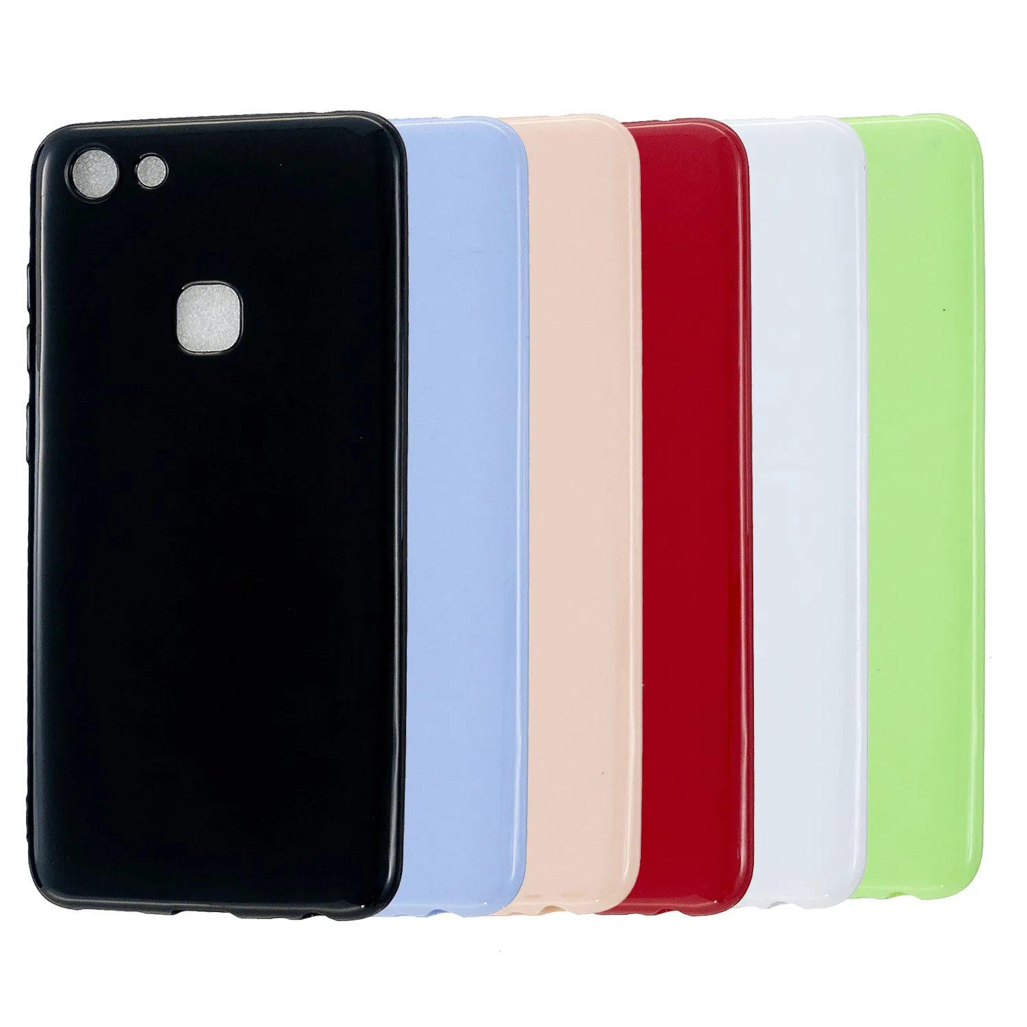For VIVO Y83/Y85 Cellphone Cover Phone Screen Protector Soft TPU Phone Case Full Body Protection Shell Taro purple