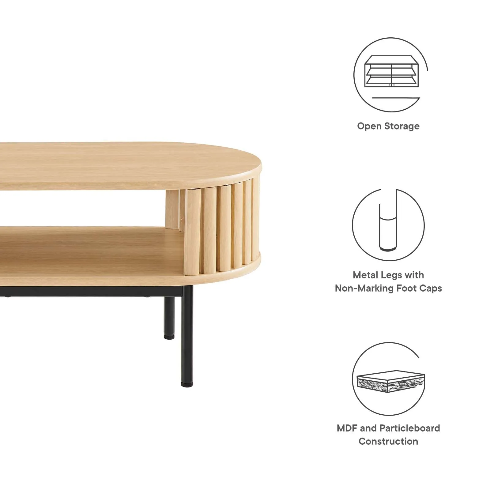 FORTITUDE WOOD COFFEE TABLE