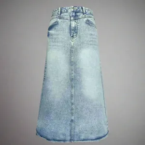Full Length Denim Skirt