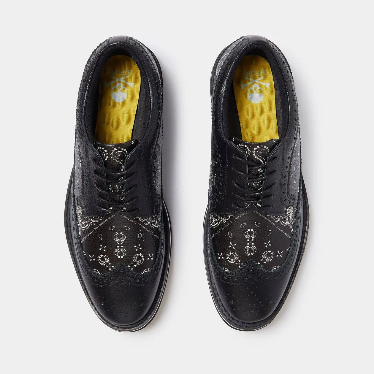 G/Fore Mens Bandana Longwing Gallivanter Golf Shoe - ONYX