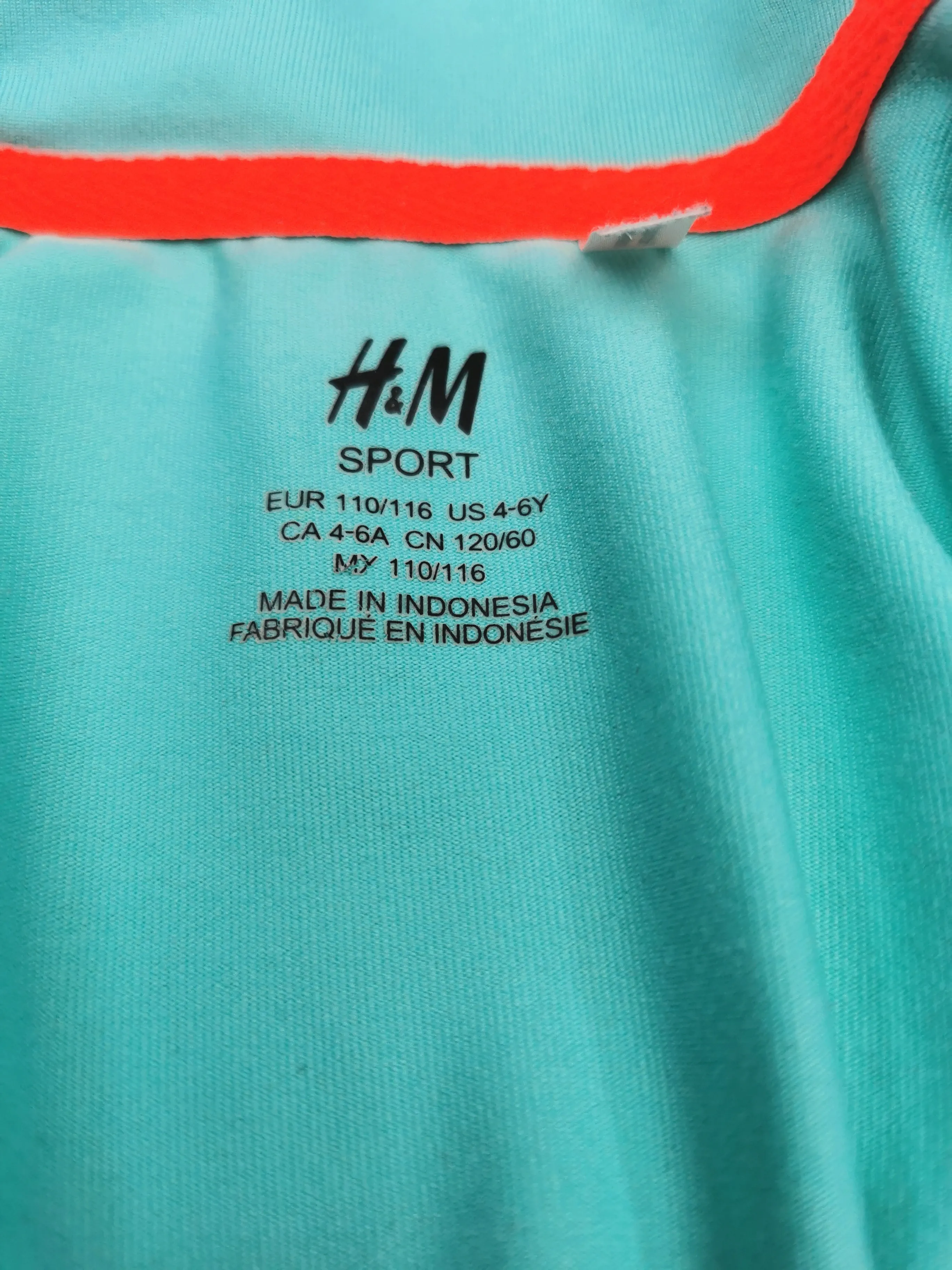 GIRL SIZE 4/6 YEARS - H&M SPORT, Soft Zippered Athletic Jacket VGUC B36