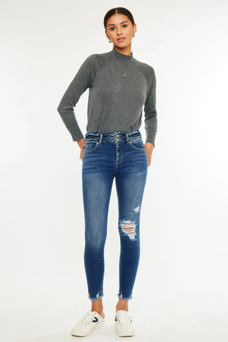 Gloria High Rise Ankle Skinny Jeans