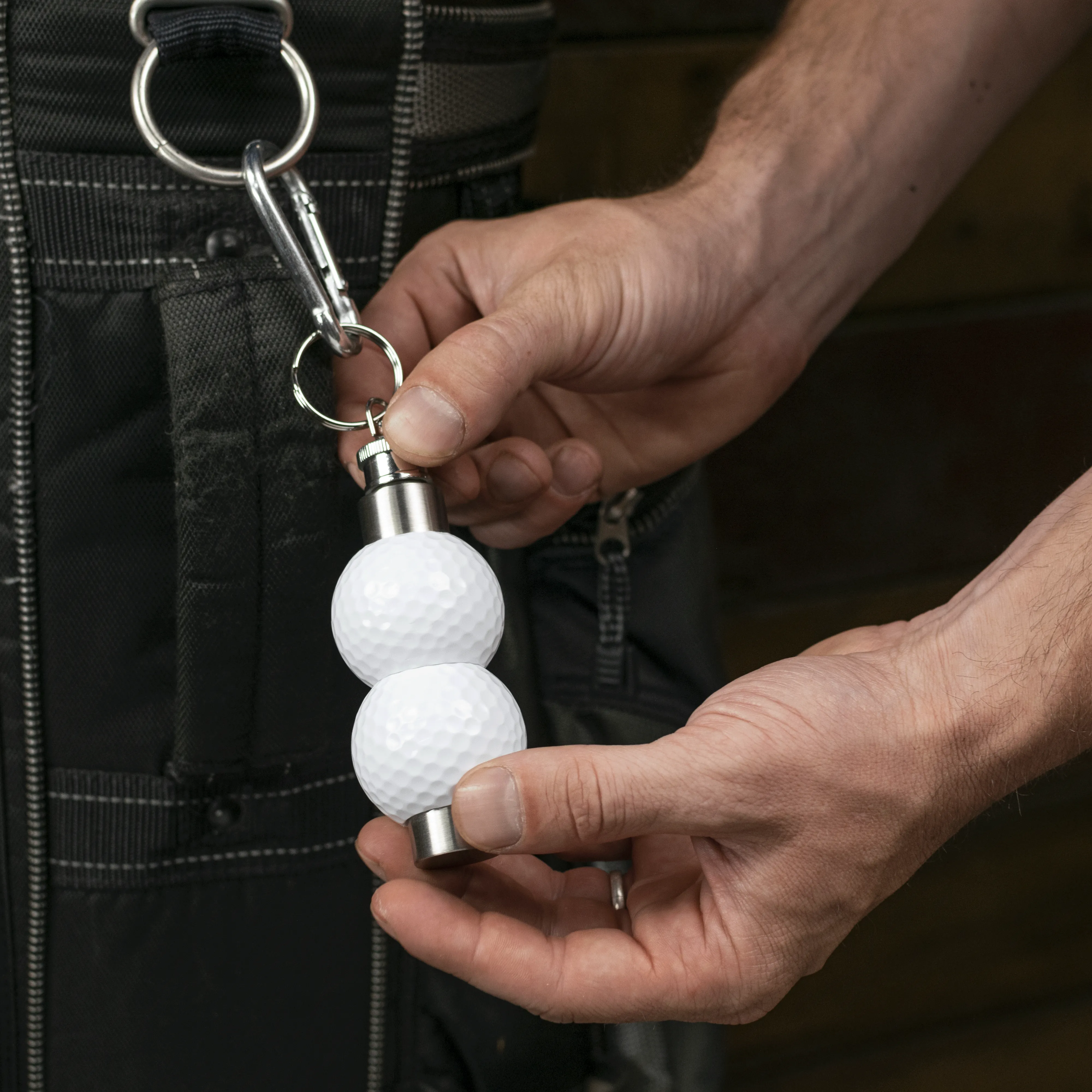 Golf Ball Flask, Keychain