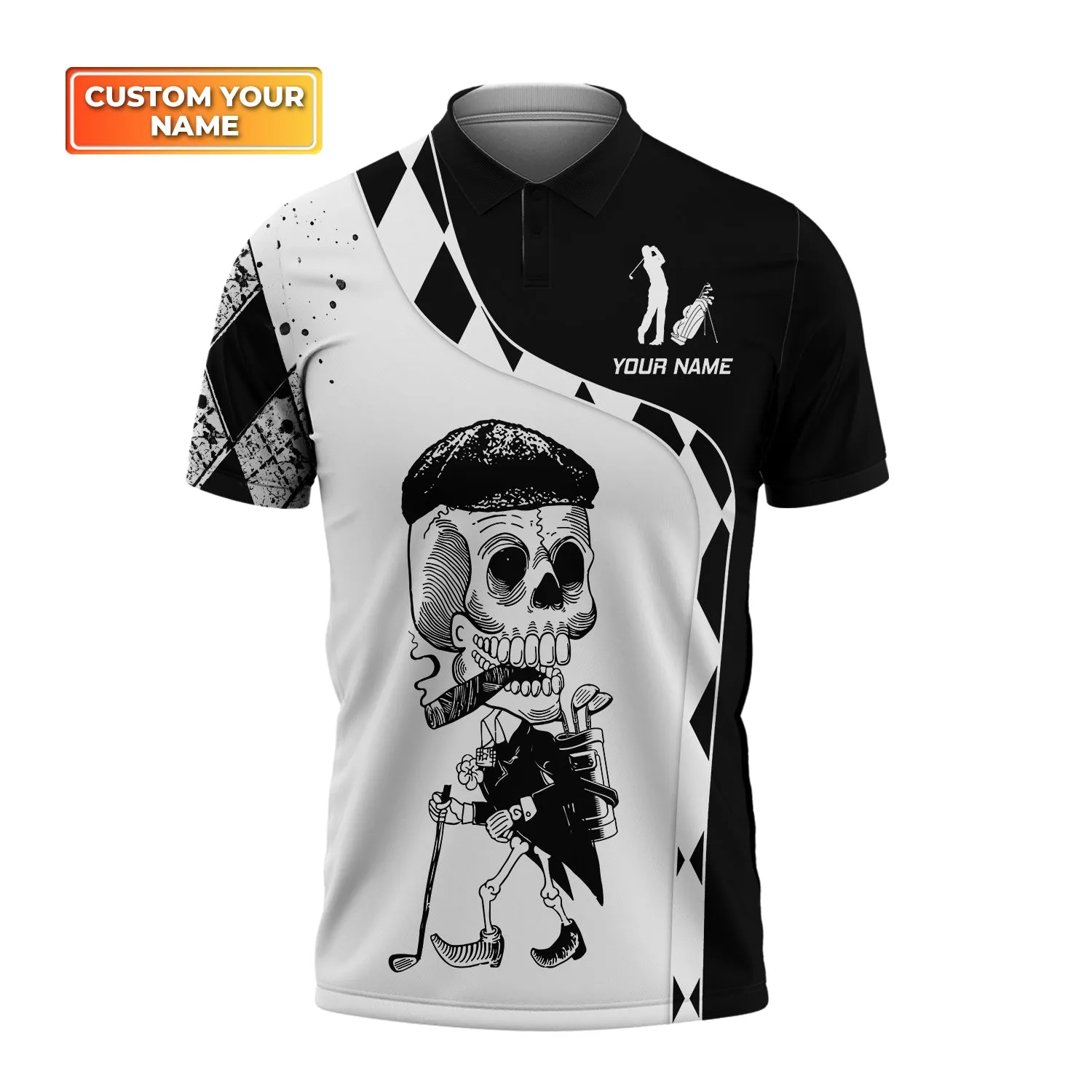 Golf – Personalized Name 3D Polo Shirt – Golf nvnh02