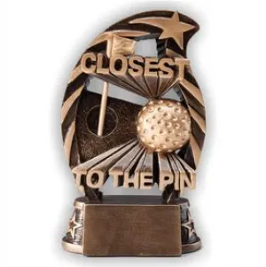 Golf Trophy - Closest To The Pin Gold