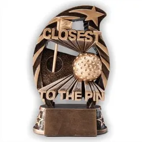 Golf Trophy - Closest To The Pin Gold