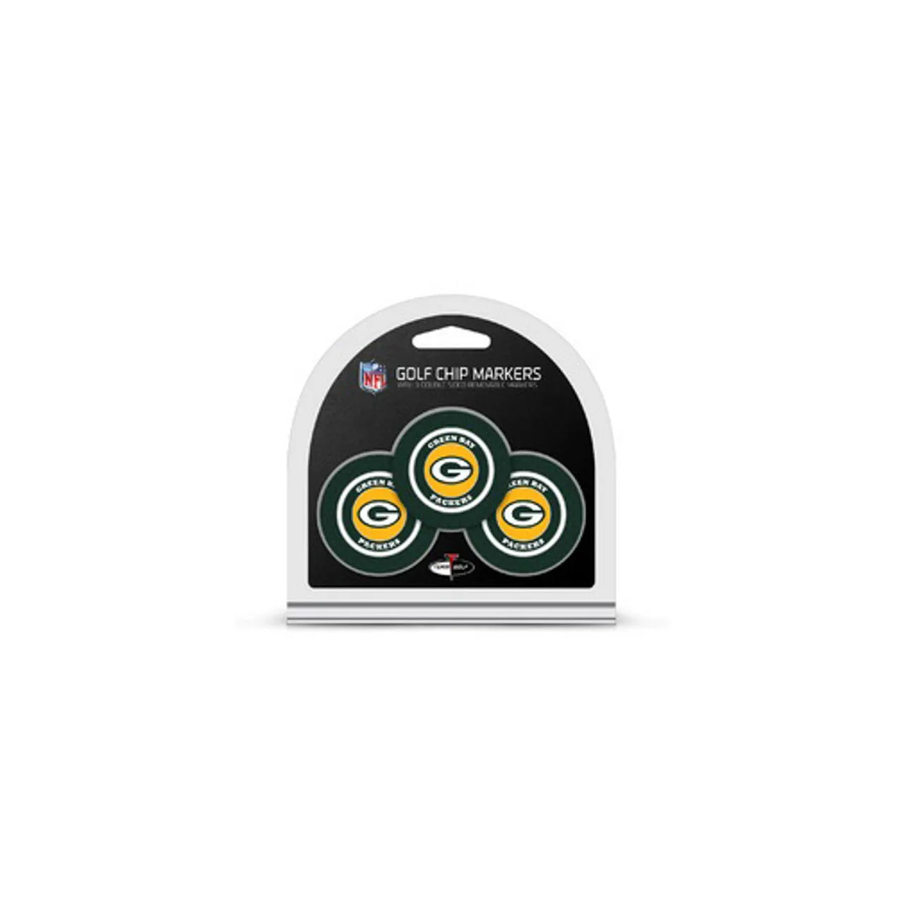 Green Bay Packers Golf Chip with Marker 3 Pack
