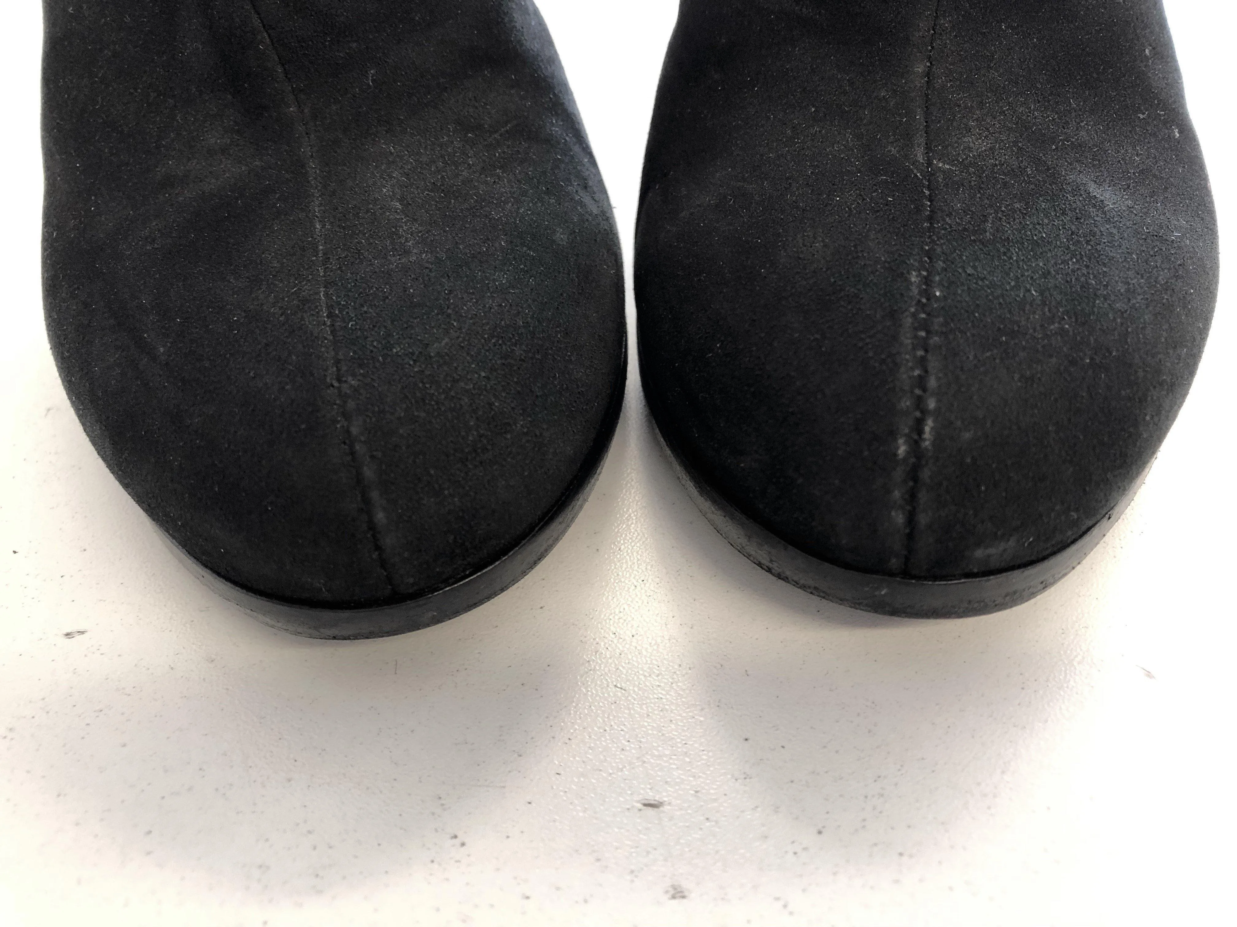 Haider Ackermann Ankle Boots Black Suede Size 37 Stiletto Heel Booties
