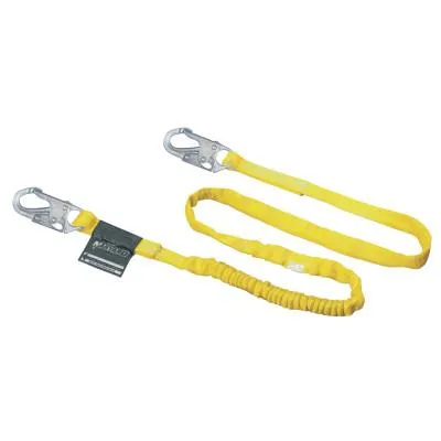 Honeywell Manyard Shock-Absorbing Lanyard, 4ft, Anchorage Connection, 2 Snap Hooks, Yellow, 216WLS-Z7/4FTYL