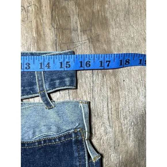 I Love DIY Denim Skirt Women Medium Casual Jean Cotton Denim Mini @D3 Blue