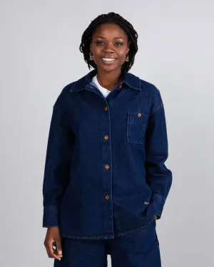 Indigo Oversized Overshirt Denim
