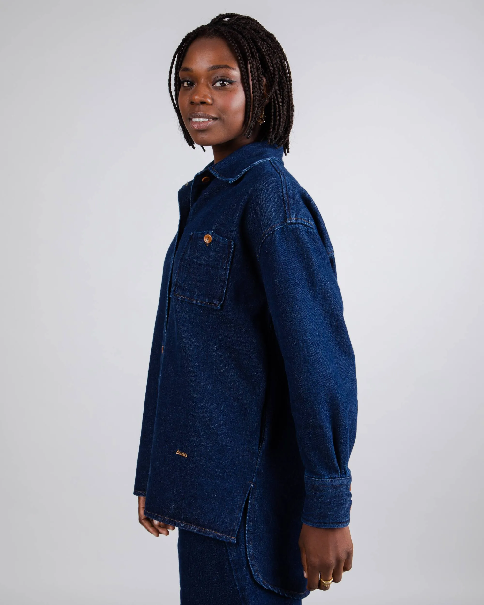 Indigo Oversized Overshirt Denim