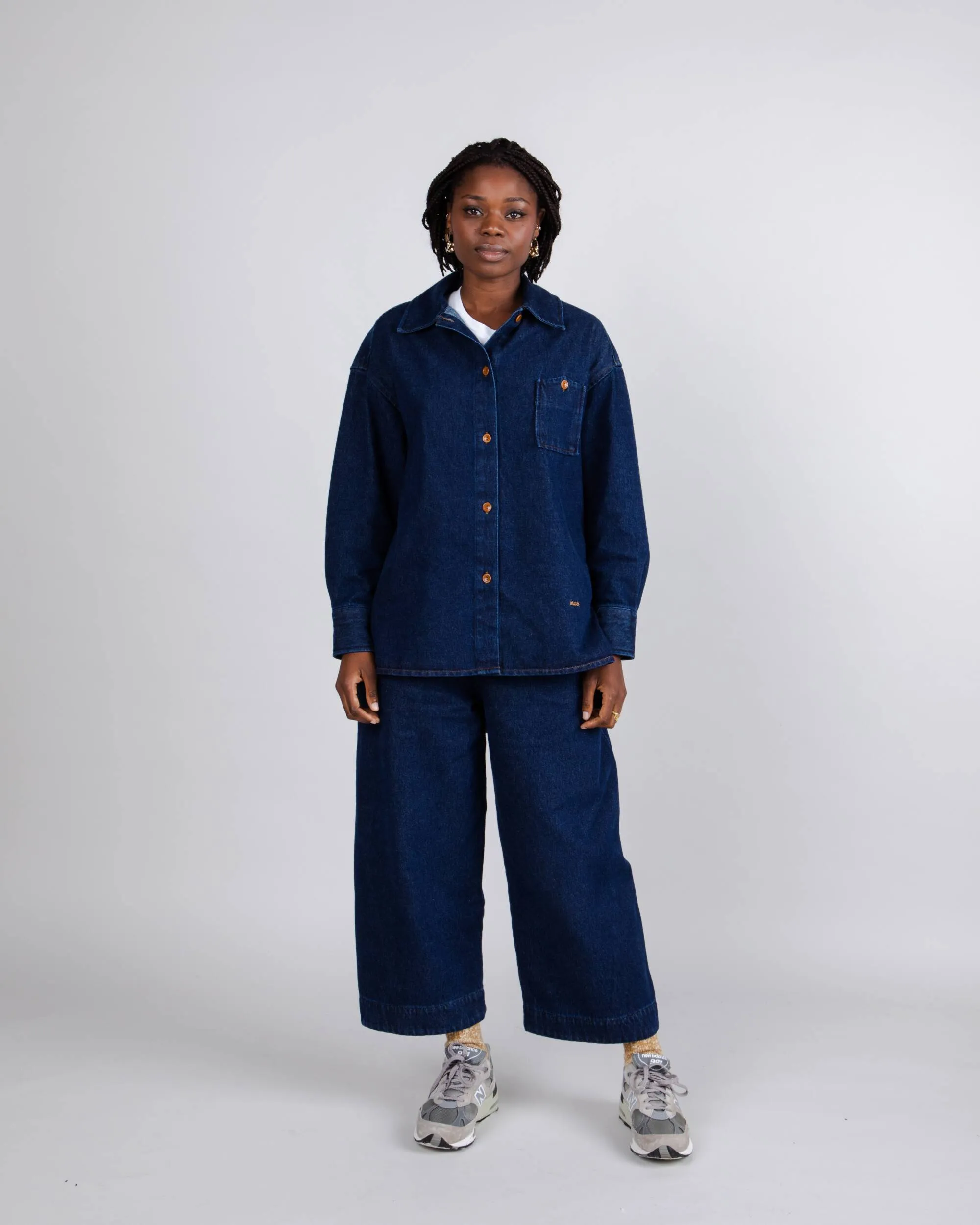 Indigo Oversized Overshirt Denim