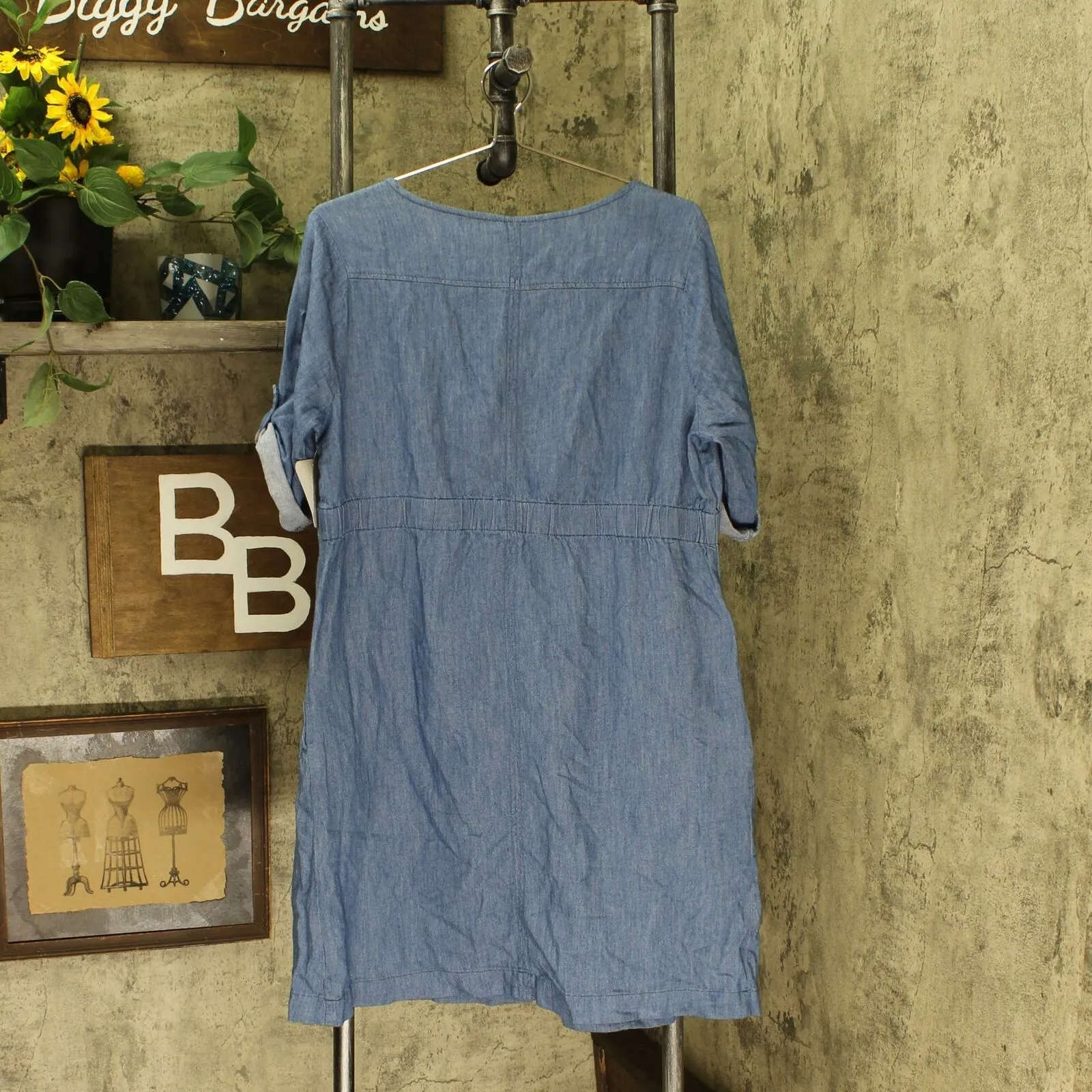 Isabel Maternity by Ingrid & Isabel Tie Waist Denim Shirtdress