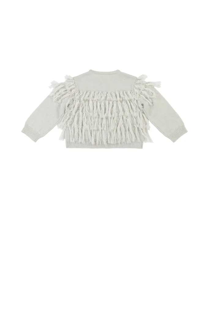 JACINTA CARDIGAN - WINTER SNOW