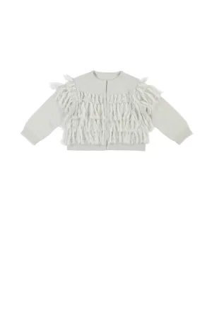 JACINTA CARDIGAN - WINTER SNOW
