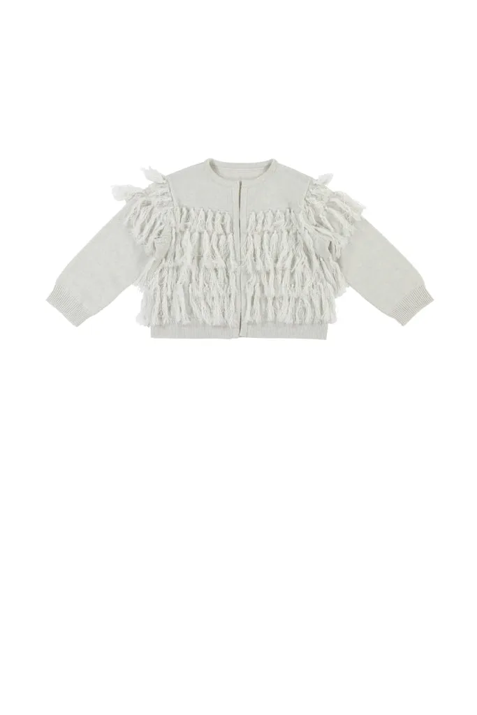 JACINTA CARDIGAN - WINTER SNOW