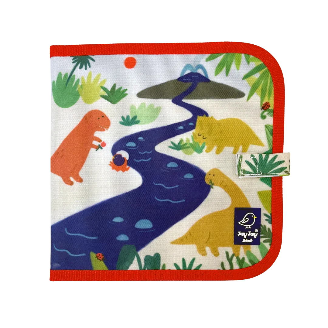 Jaq Jaq Bird - Erasable Book - Dinosaurs