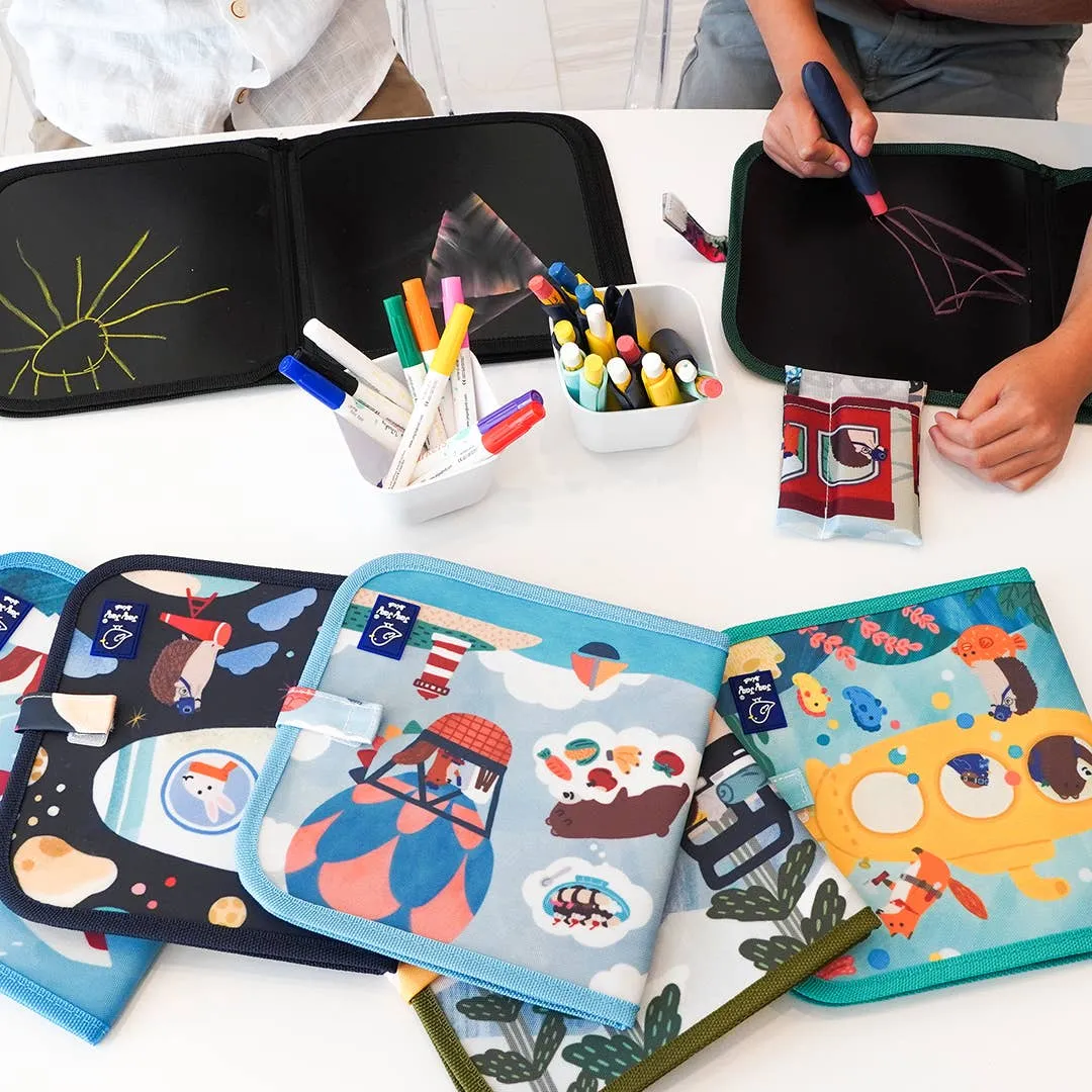 Jaq Jaq Bird - Erasable Book - Submarine