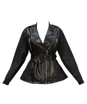 J.Jane Leather Rider Windbreaker