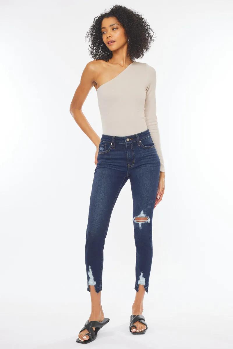 Kendra High Rise Ankle Skinny Jeans