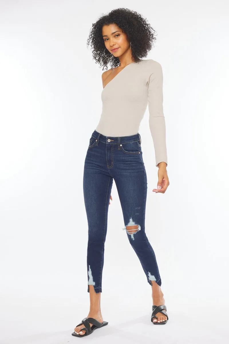 Kendra High Rise Ankle Skinny Jeans