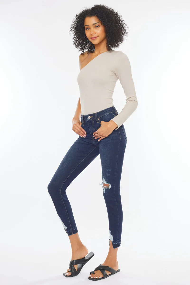 Kendra High Rise Ankle Skinny Jeans