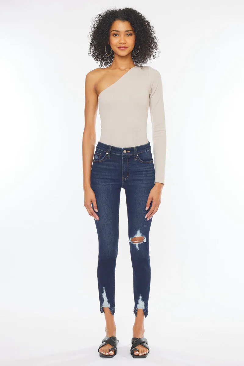 Kendra High Rise Ankle Skinny Jeans