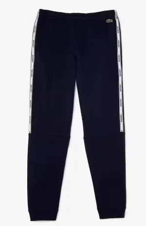 Lacoste Men's Branded Bands Skinny Fleece Jogging Pants Navy Blue XH1208-51-166