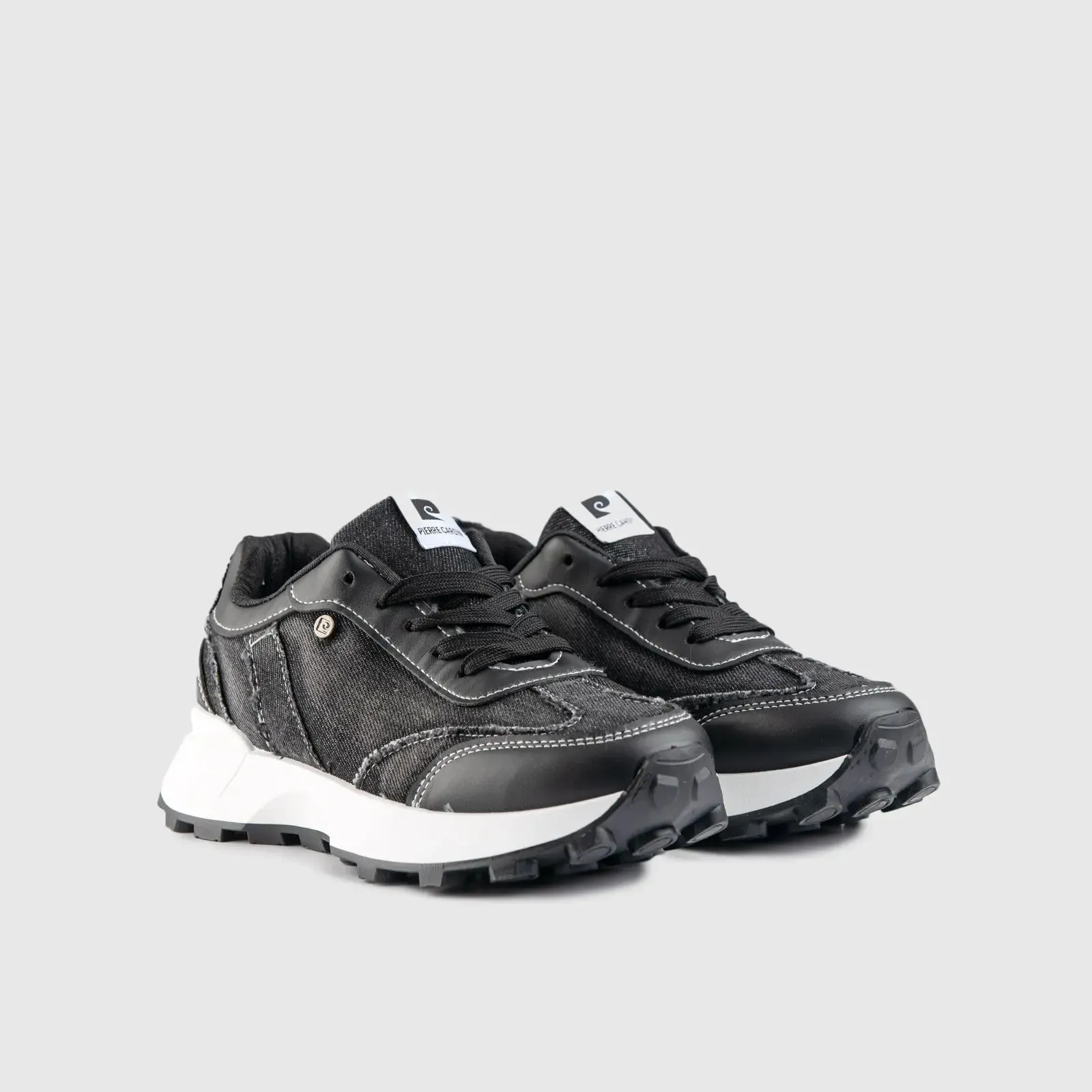 Ladies Sneaker Black Denim 10463