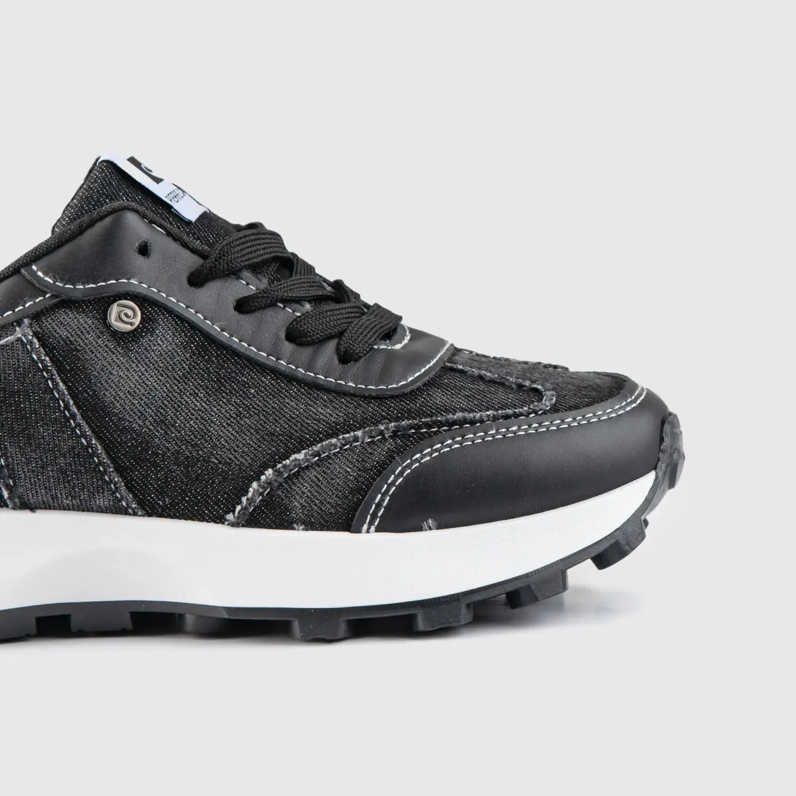 Ladies Sneaker Black Denim 10463