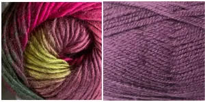 LAVENDER   CALLA LILY - Falling Leaves Scarf YARN KIT