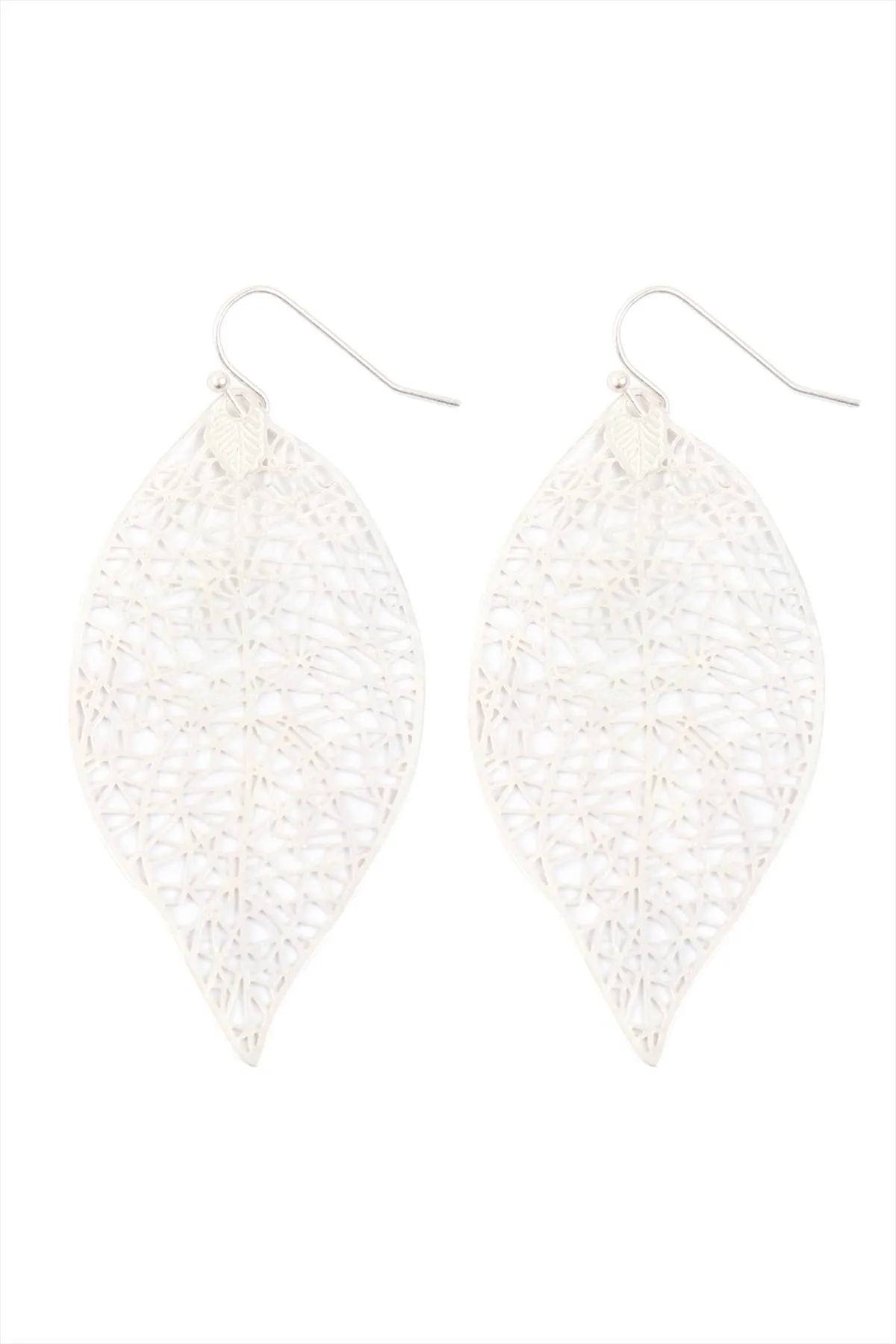 LEAF FILIGREE DANGLING EARRINGS
