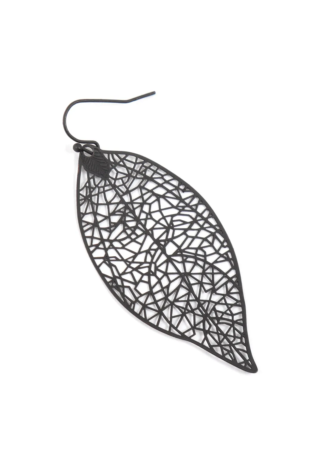 LEAF FILIGREE DANGLING EARRINGS