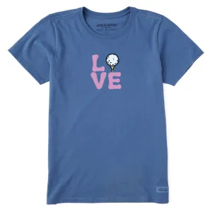Life is Good Women's Love for Golf Crusher Lite Tee