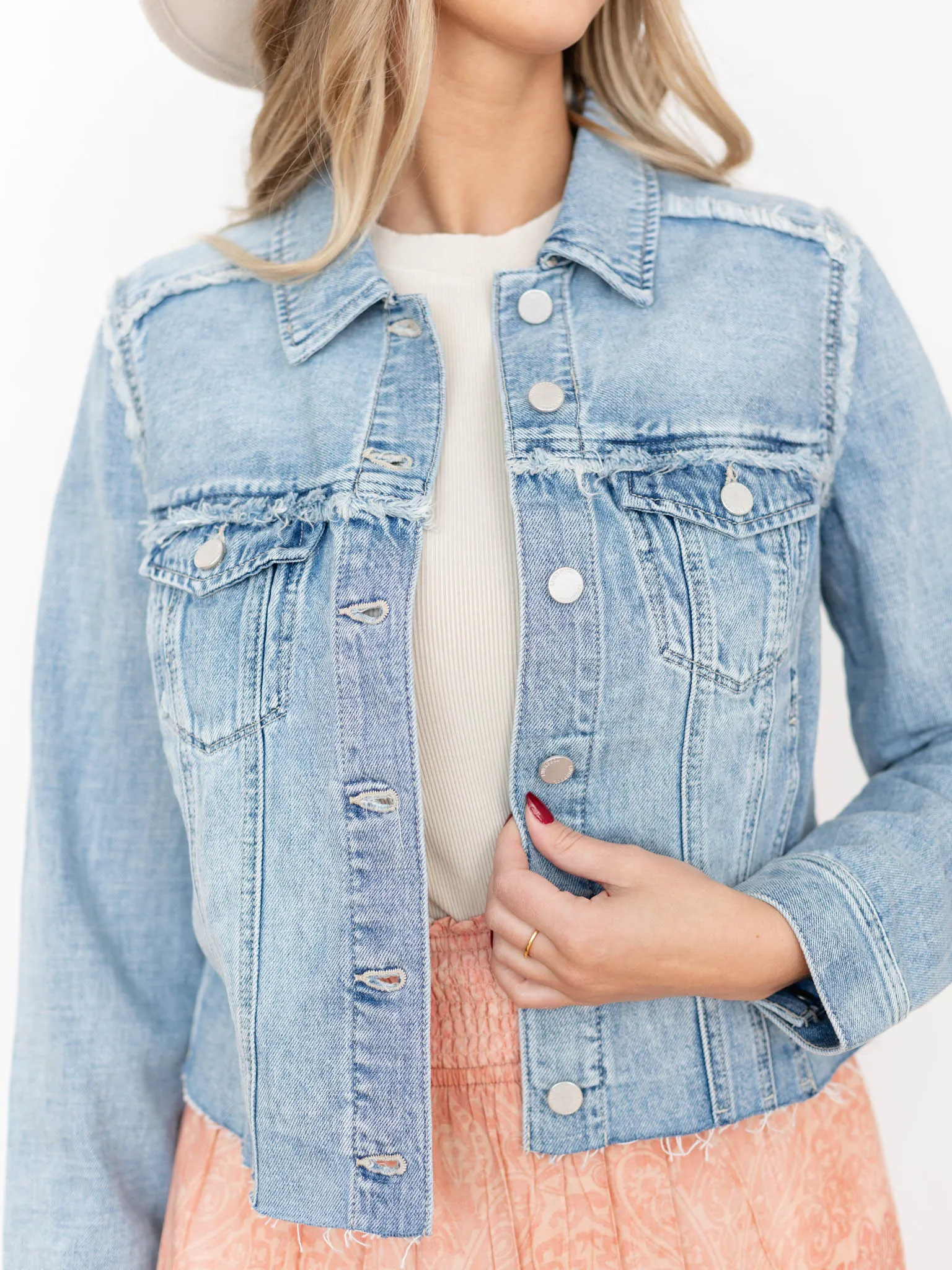 Liverpool Multi Fray Trucker Jacket