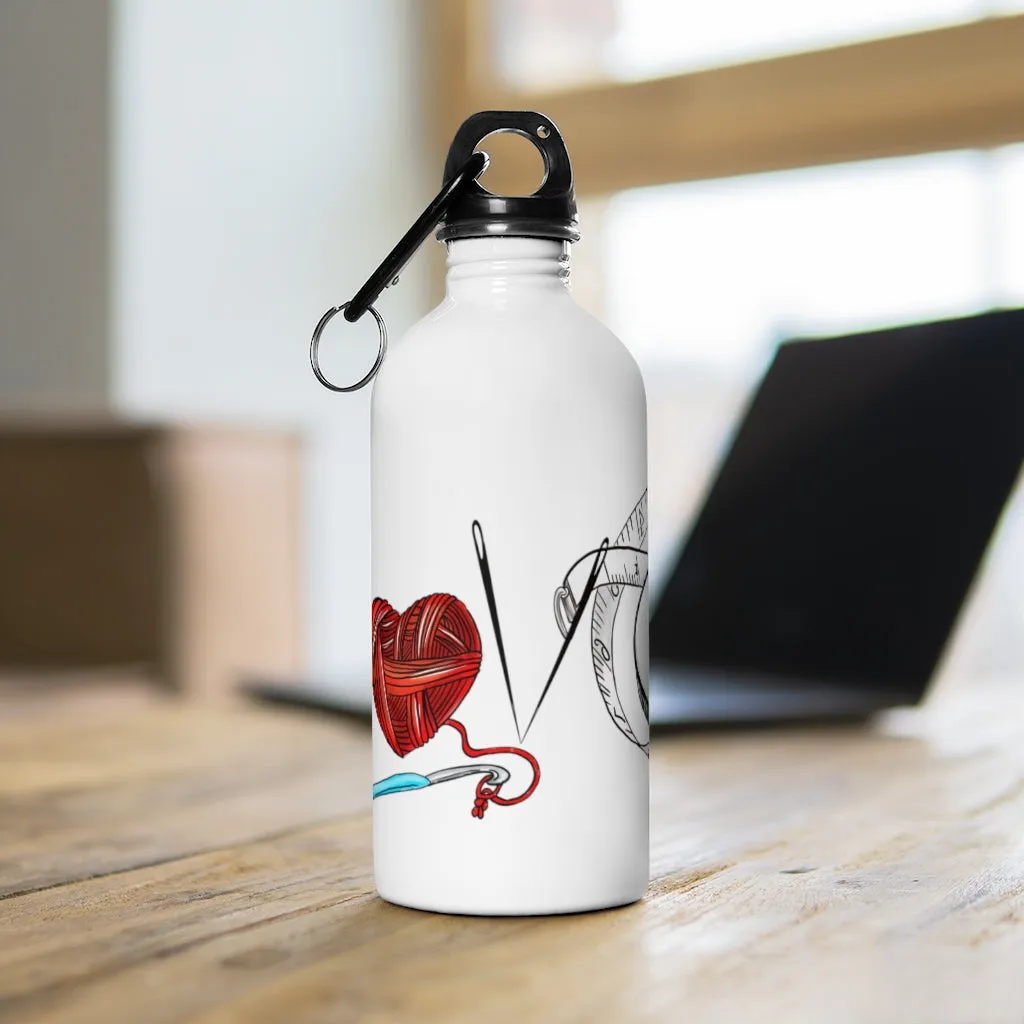Love Crochet Stainless Steel Water Bottle