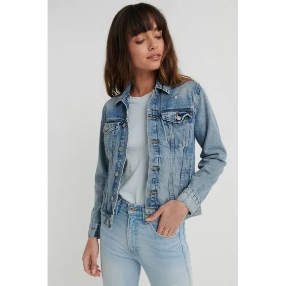 LUCKY BRAND light blue Denim long sleeve Jacket S/P