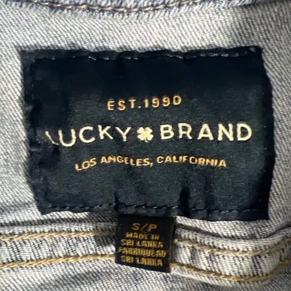 LUCKY BRAND light blue Denim long sleeve Jacket S/P