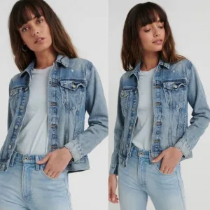 LUCKY BRAND light blue Denim long sleeve Jacket S/P