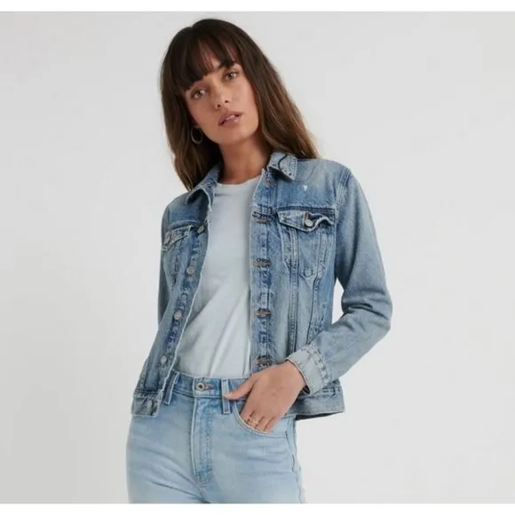 LUCKY BRAND light blue Denim long sleeve Jacket S/P
