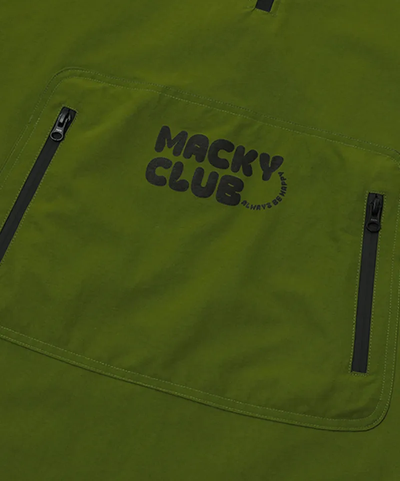 MACKY Golf: Fluffy Pancho Raincoat - Khaki