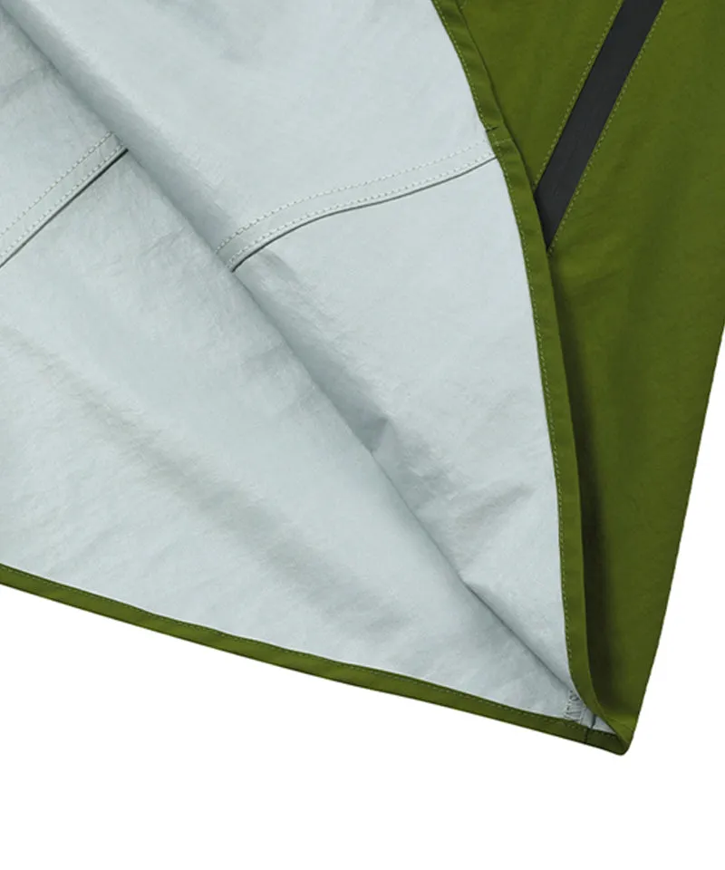 MACKY Golf: Fluffy Pancho Raincoat - Khaki