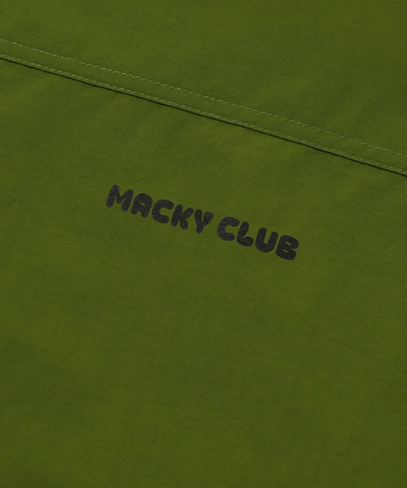 MACKY Golf: Fluffy Pancho Raincoat - Khaki