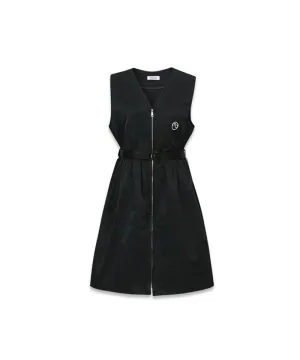 MACKY Golf: Hole-In-V-Belt Mini Dress - Black
